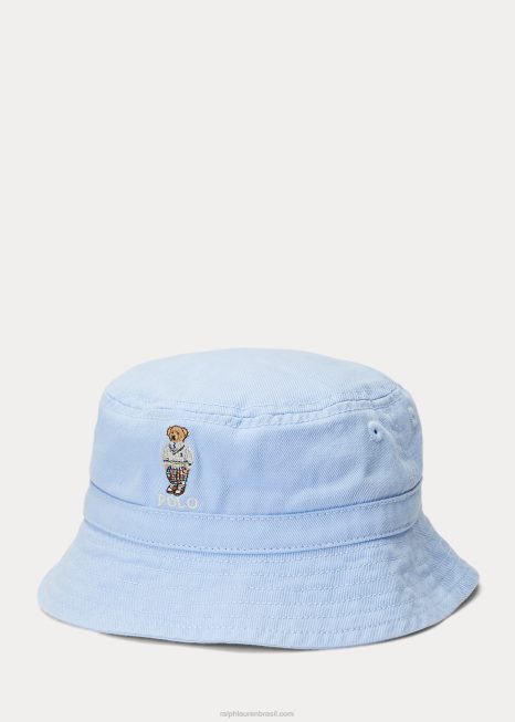 chapéu de balde de sarja de algodão de urso polo BD6J8338 bebê Ralph Lauren