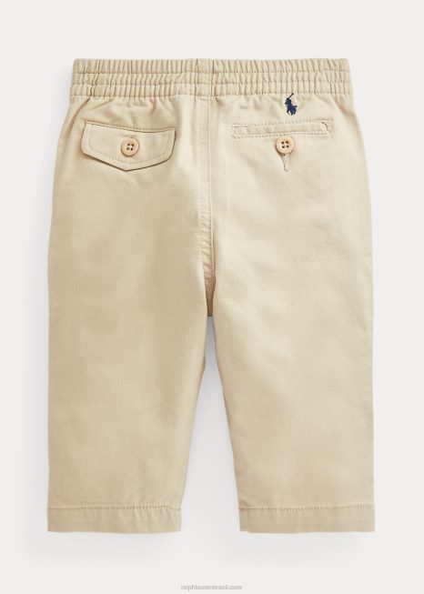 calça chino elástica polo prepster BD6J8294 bebê Ralph Lauren cáqui clássico