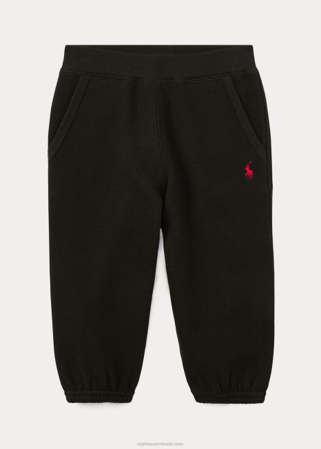 calça de moletom BD6J7982 bebê Ralph Lauren preto