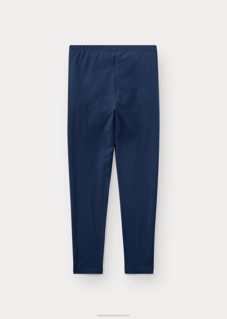 legging elástica BD6J7965 bebê Ralph Lauren marinha refinada