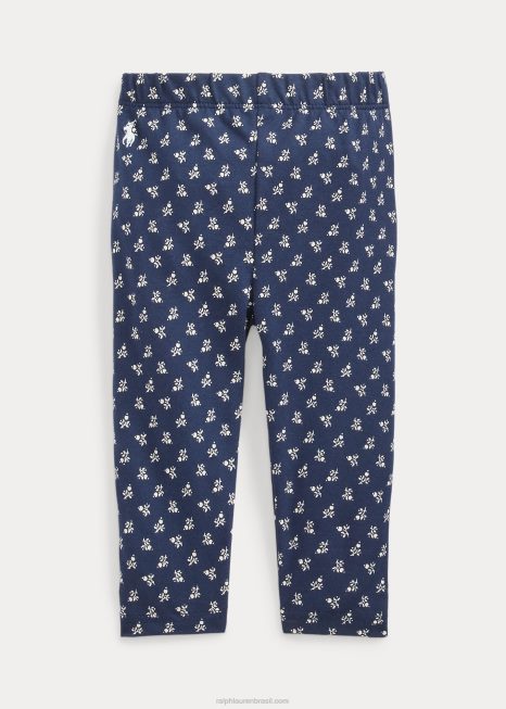 legging jérsei stretch floral BD6J8291 bebê Ralph Lauren lillie bud impressão embalado