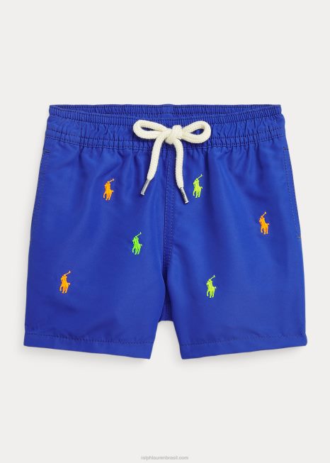 calção de banho viajante BD6J7938 bebê Ralph Lauren rúgbi real