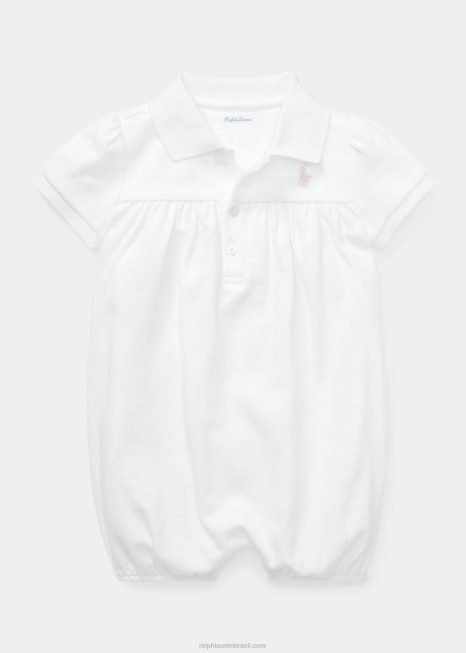 bloqueio de bolha curto BD6J7670 bebê Ralph Lauren branco