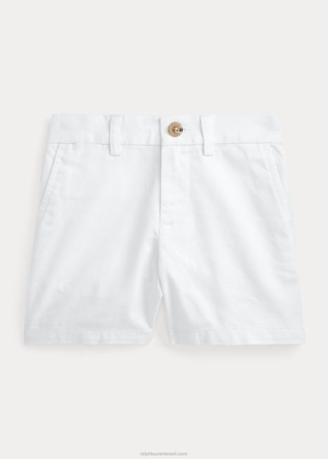 short chino elástico BD6J7907 bebê Ralph Lauren branco