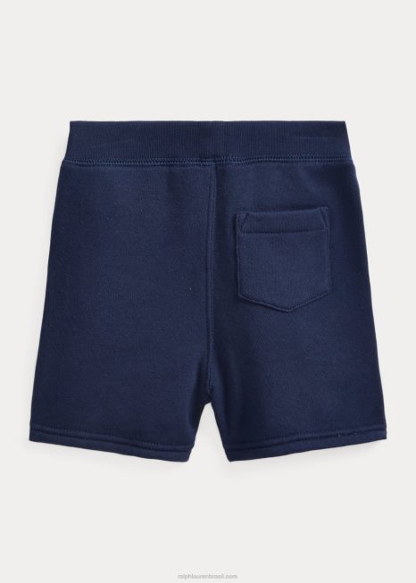 short de lã logo BD6J8288 bebê Ralph Lauren marinha de cruzeiro