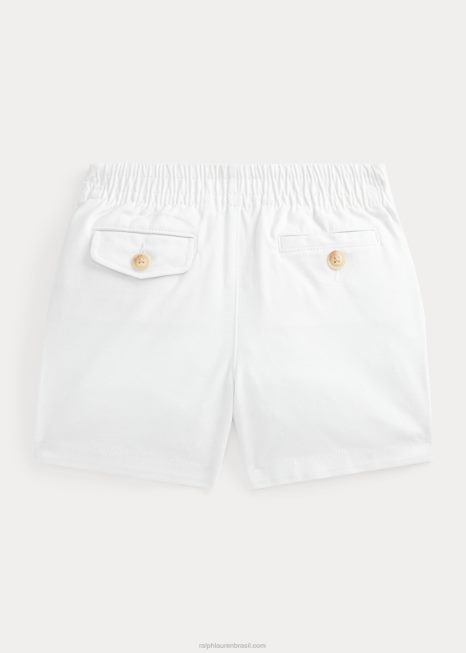 short de sarja polo prepster flex abrasion BD6J7905 bebê Ralph Lauren Deckwash branco