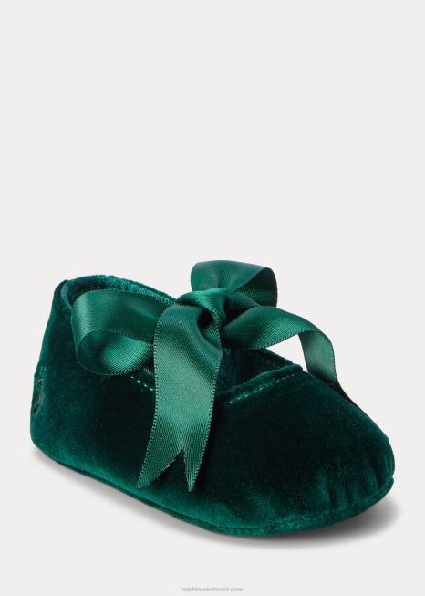 chinelo de veludo briley BD6J8347 bebê Ralph Lauren