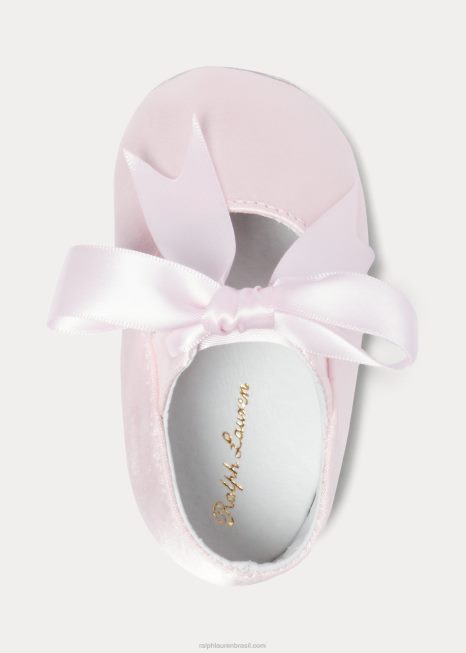 sapatilha de cetim briley mary jane BD6J10043 bebê Ralph Lauren