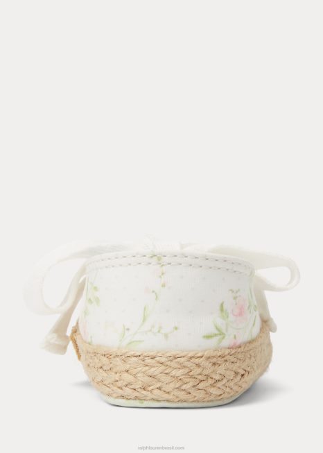espadrille de lona floral bowman BD6J8125 bebê Ralph Lauren me esqueça não floral