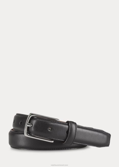 cinto de bezerro BD6J6334 crianças Ralph Lauren preto