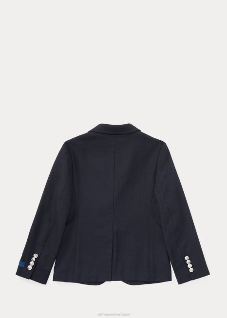 blazer sarja stretch BD6J6160 crianças Ralph Lauren marinha
