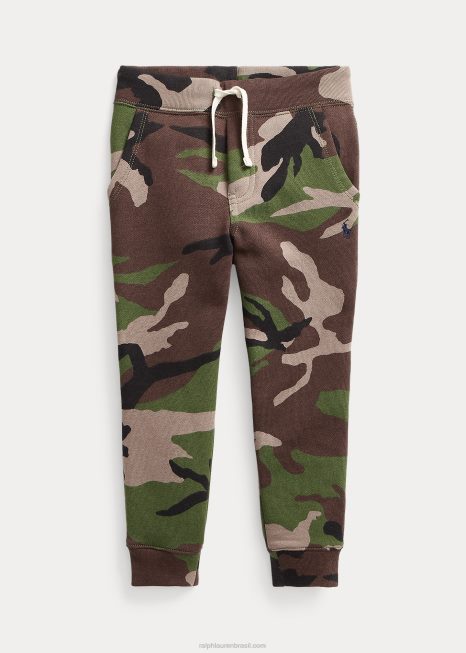 calça jogger de lã BD6J5860 crianças Ralph Lauren excesso de camuflagem
