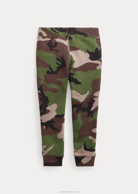 calça jogger de lã BD6J5860 crianças Ralph Lauren excesso de camuflagem