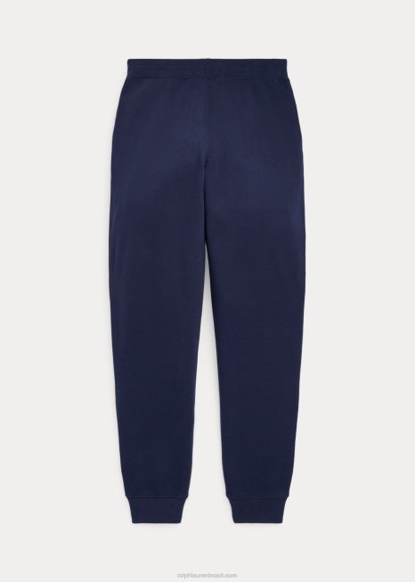 calça jogger de lã ombre big pony BD6J6639 crianças Ralph Lauren marinha de cruzeiro