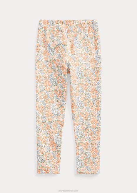 legging jérsei stretch floral BD6J7398 crianças Ralph Lauren Harlowe floral