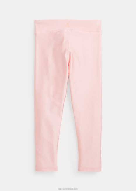 legging mescla metálica BD6J7442 crianças Ralph Lauren areia rosa