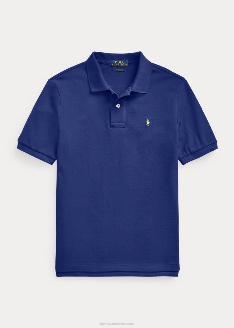 a icônica camisa polo de malha BD6J6026 crianças Ralph Lauren outono real