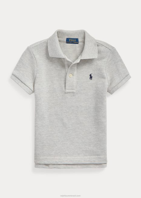 camisa pólo de malha de algodão BD6J6750 crianças Ralph Lauren e sobre urze