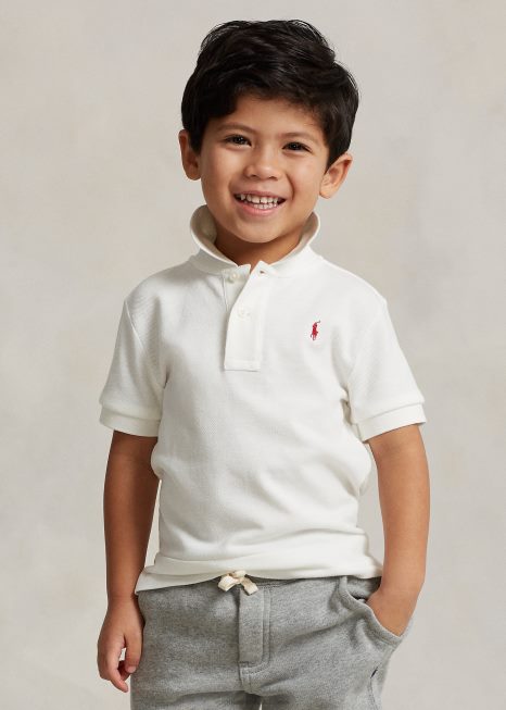 camisa pólo de malha de algodão lunar ano novo BD6J6438 crianças Ralph Lauren nevis