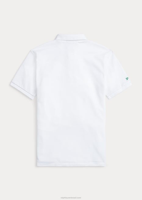 o polo terrestre BD6J6222 crianças Ralph Lauren branco