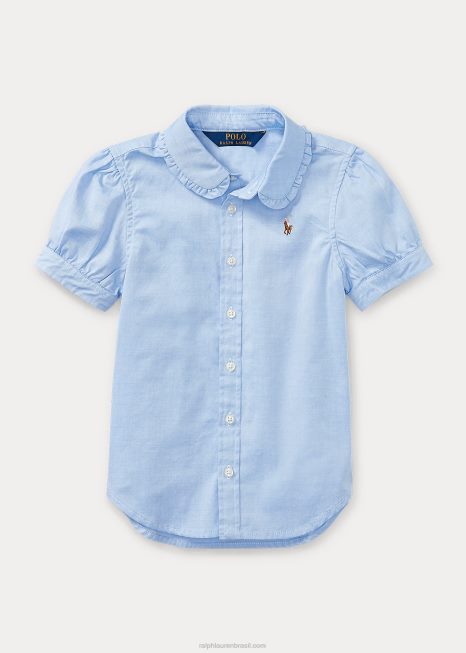 camisa oxford BD6J6922 crianças Ralph Lauren azul