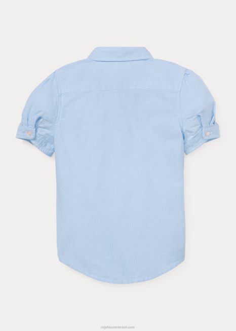 camisa oxford BD6J6922 crianças Ralph Lauren azul