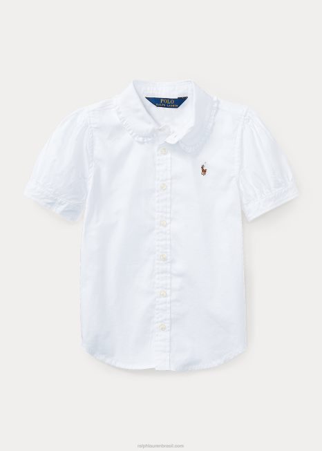 camisa oxford BD6J6923 crianças Ralph Lauren branco