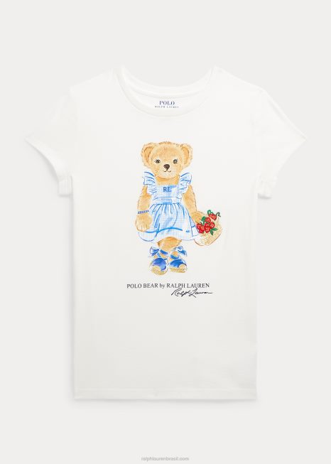 camiseta de algodão polo bear BD6J7051 crianças Ralph Lauren nevis