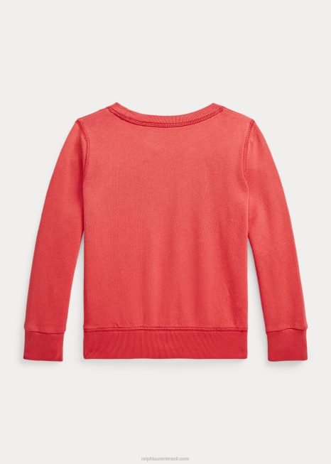 moletom spa terry com apliques de vela BD6J9954 crianças Ralph Lauren estibordo vermelho