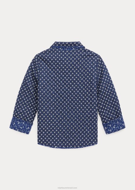 jaqueta acolchoada reversível floral BD6J7580 crianças Ralph Lauren madelyn floral/lille bud