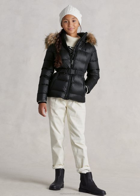 jaqueta resistente à água BD6J7508 crianças Ralph Lauren preto