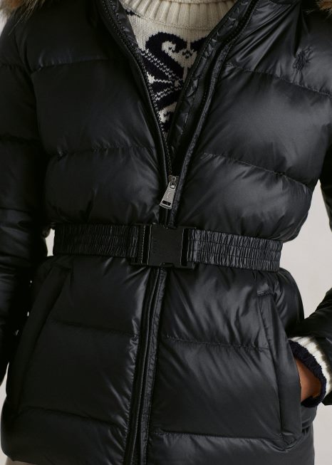 jaqueta resistente à água BD6J7508 crianças Ralph Lauren preto