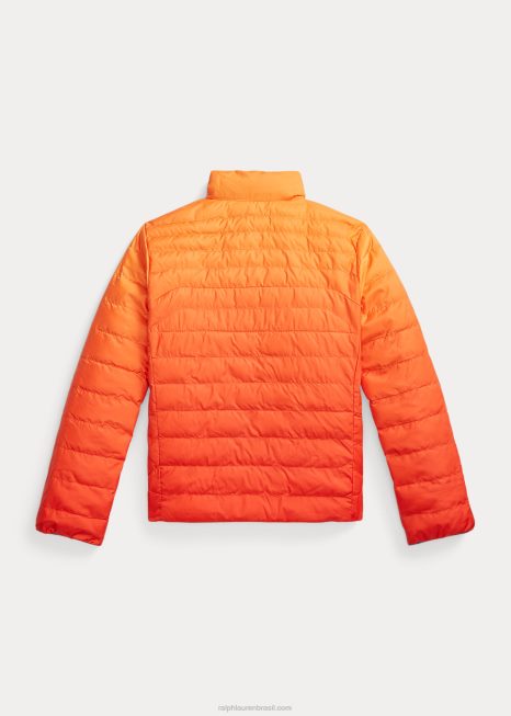jaqueta reversível p-layer 2 BD6J6616 crianças Ralph Lauren ombre/desert caqui