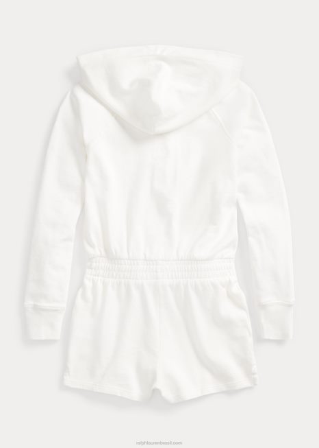 macacão manga longa spa terry felpudo BD6J7182 crianças Ralph Lauren Deckwash branco