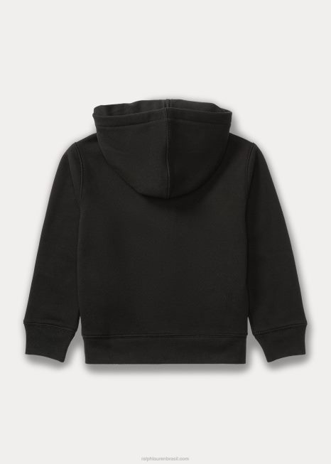 moletom de lã com mistura de algodão BD6J5925 crianças Ralph Lauren preto
