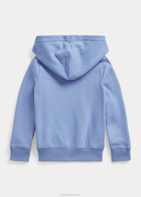 moletom de lã de urso polo BD6J7348 crianças Ralph Lauren porto ilha azul