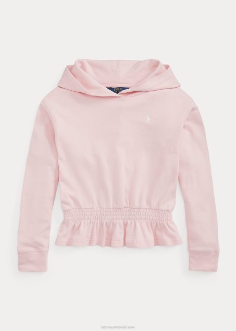 moletom frances terry peplum BD6J7542 crianças Ralph Lauren toque de rosa
