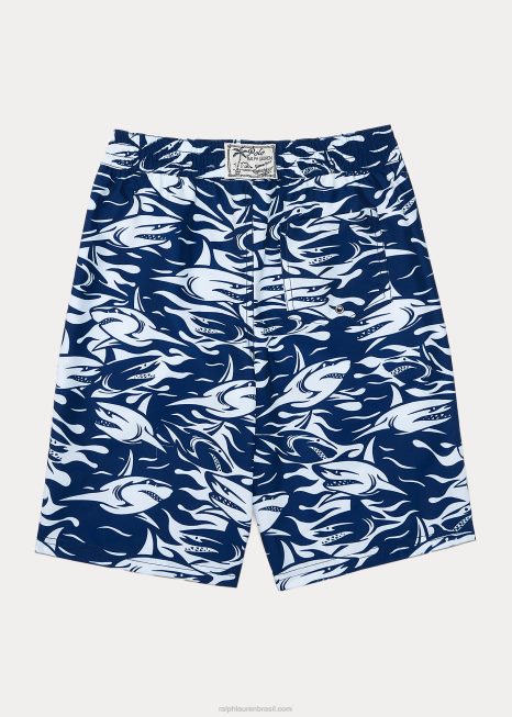 calção de banho sanibel BD6J6186 crianças Ralph Lauren Tubarão