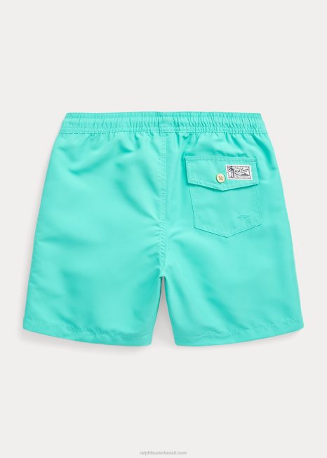 calção de banho viajante BD6J9841 crianças Ralph Lauren pôr do sol verde