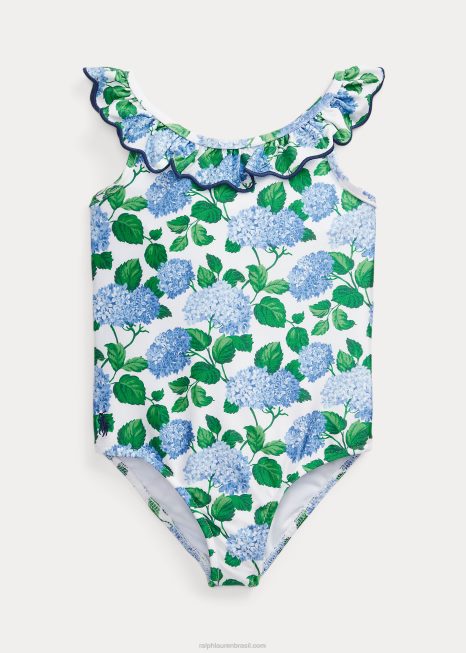maiô de uma peça floral com babados BD6J6864 crianças Ralph Lauren lenox hortênsia floral