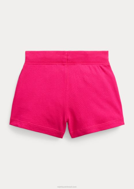 big pony spa terry curto BD6J6857 crianças Ralph Lauren sotaque rosa