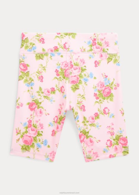 calção de bicicleta de jérsei de desempenho floral BD6J6816 crianças Ralph Lauren floral de hannah