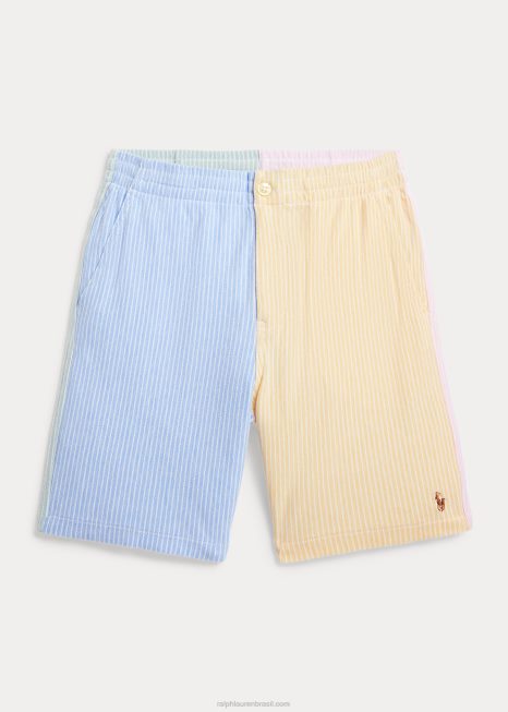 polo prepster malha oxford short divertido BD6J6001 crianças Ralph Lauren porto ilha azul multi