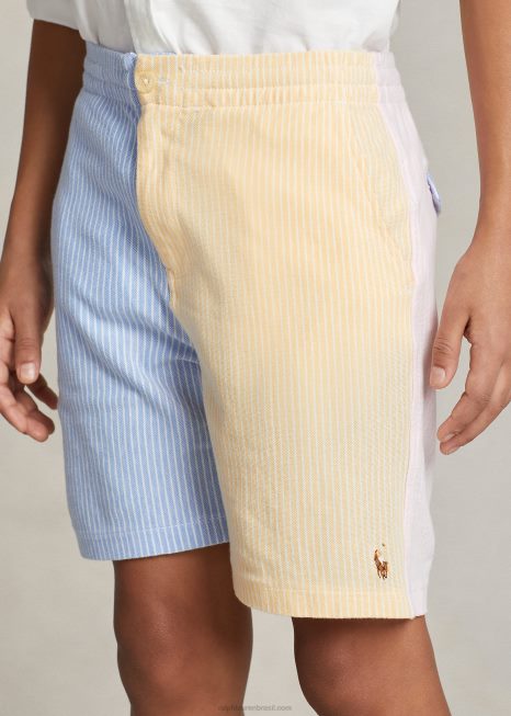 polo prepster malha oxford short divertido BD6J6001 crianças Ralph Lauren porto ilha azul multi