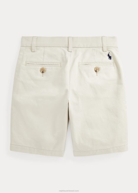 short chino elástico de ajuste reto BD6J5879 crianças Ralph Lauren areia básica