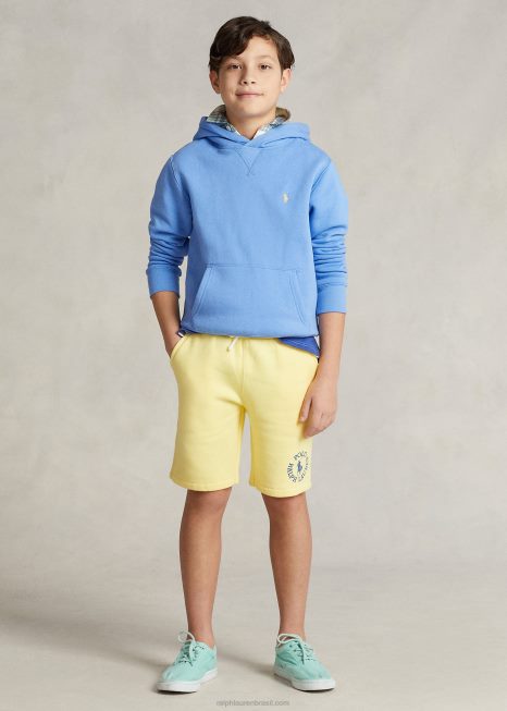 short de lã com logo big pony BD6J5651 crianças Ralph Lauren amarelo bristol
