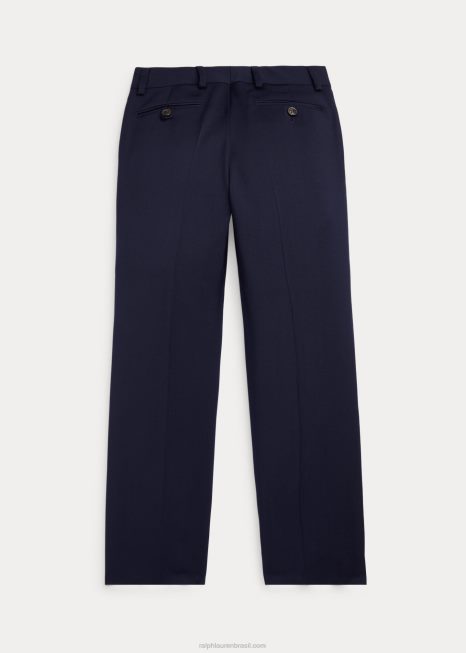 calça de sarja de lã BD6J5869 crianças Ralph Lauren marinho clássico