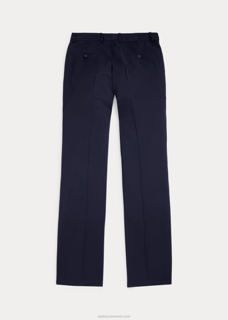 calça de sarja de lã BD6J6248 crianças Ralph Lauren marinho clássico