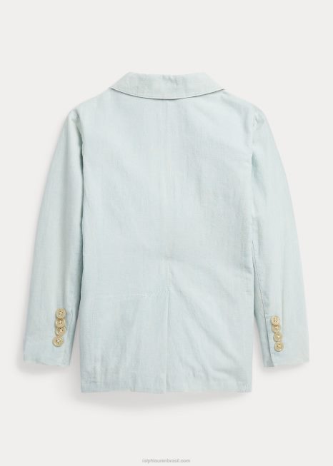 casaco esportivo cambraia de algodão BD6J5839 crianças Ralph Lauren cambraia