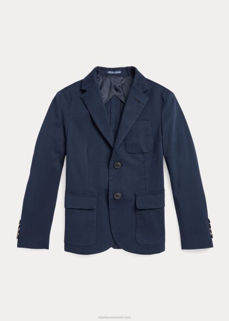 paletó chino elástico BD6J6251 crianças Ralph Lauren azul marinho brilhante